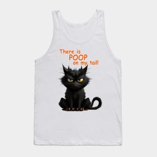 Angus the Cat - There is POOP on my tail! Tank Top